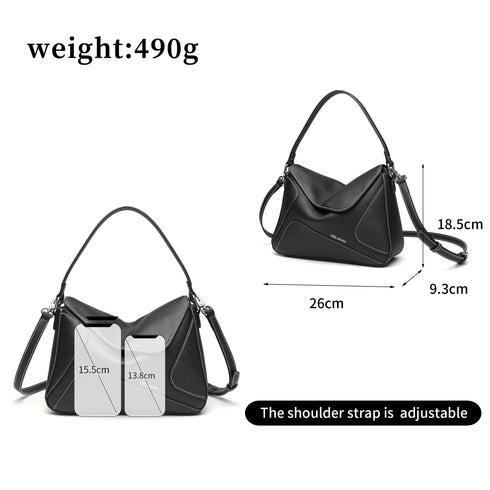 Puzzle Crossbody Bag - Black